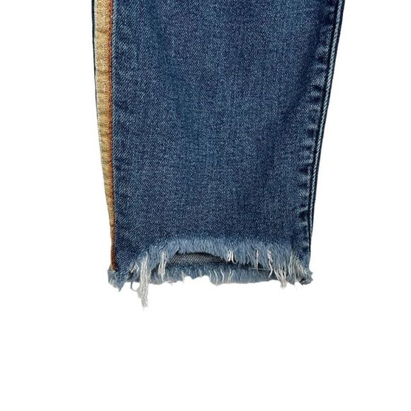 Abercrombie & Fitch Harper Ankle Jeans Women's Size 26/2R Blue Low Rise Raw Hem - Picture 8 of 16